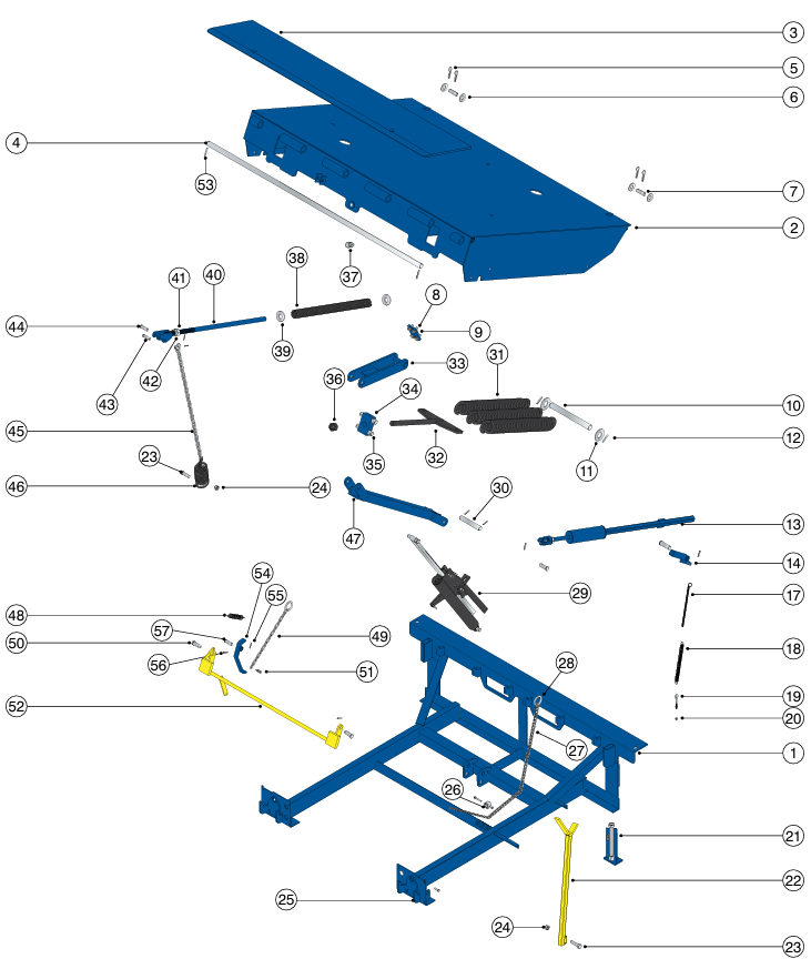 MECHANICAL ASSEMBLY - MECHANICAL DOCK LEVELER CONT'D